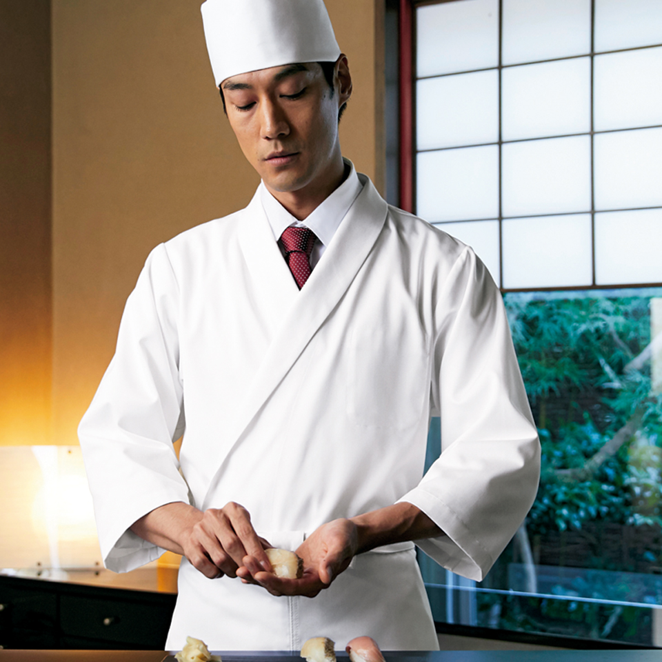 JAPANESE COOKING ROBE 調理白衣（和食コート・和食衣） プレミアム